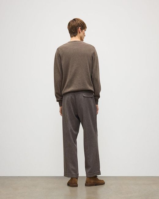Johnstons White Traquair Glen Urquhart Check Trousers