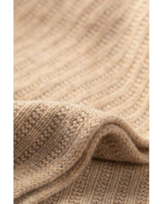 Johnstons Natural Texture Knitted Cashmere Throw