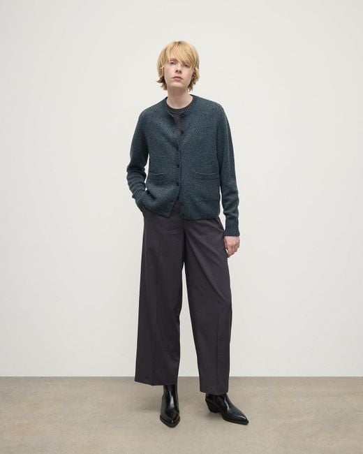 Johnstons of Elgin レディース ブルー ドネガル・カシミヤ