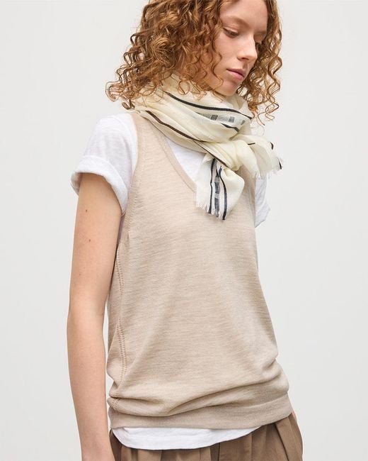 Johnstons Natural Greer Merino Vest