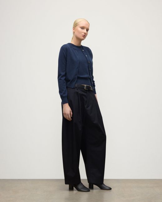 Johnstons Blue Iris Classic Cashmere Cardigan