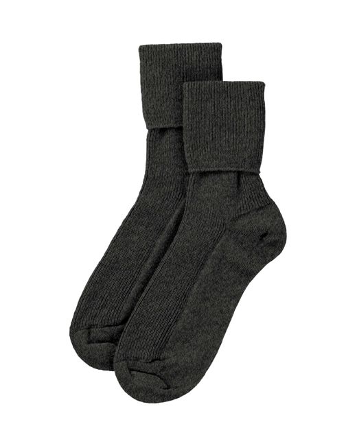 Johnstons Black Cashmere Socks