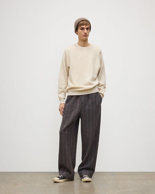Johnstons White Craigie Lambswool Jumper