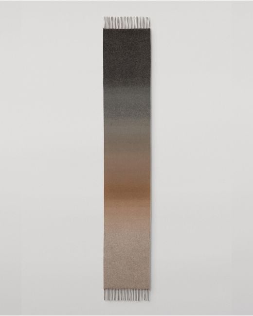 Johnstons Natural Umbra Ombré Cashmere Scarf