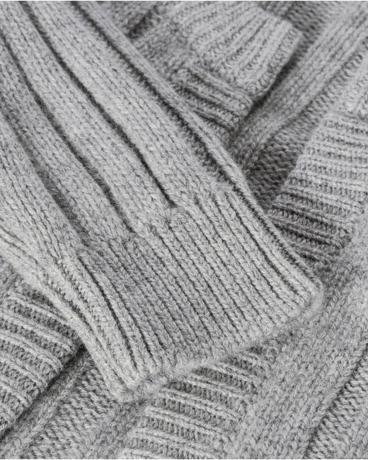 Johnstons Blue Lecht Cashmere Crew Cardigan