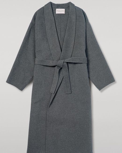 Johnstons White Mid Cashmere Wrap Coat
