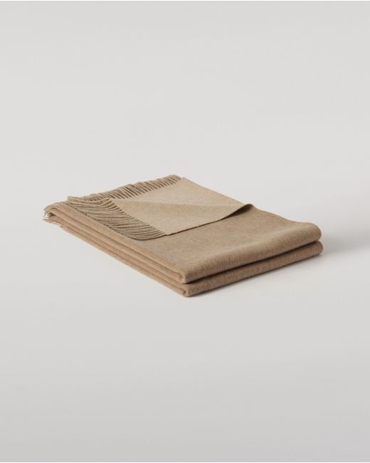 Johnstons Natural Reversible & Cashmere Throw