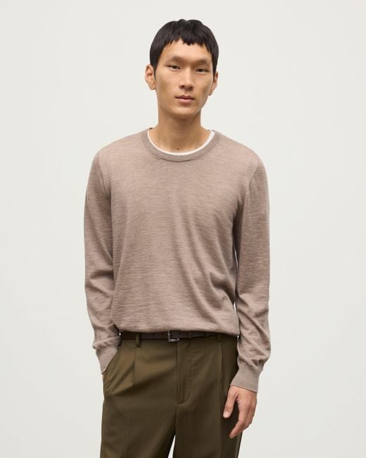 Johnstons Natural Fin Light Superfine Cashmere Jumper for men