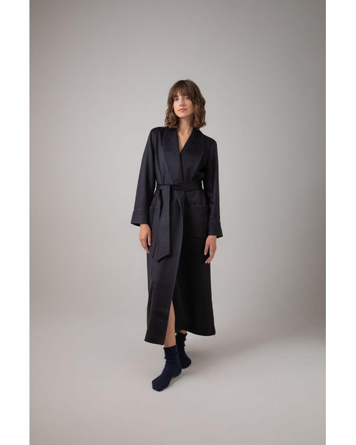 Johnstons Blue ' Cashmere Dressing Gown