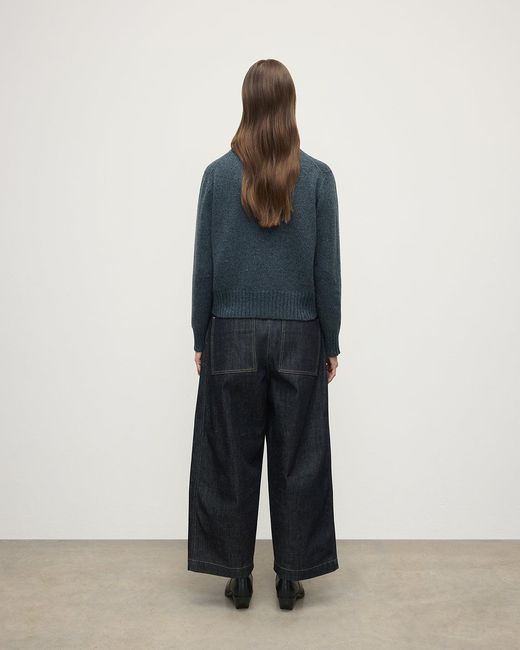 Johnstons Blue Donegal Cashmere Jumper