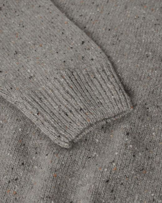 Johnstons Gray Donegal Cashmere Marl Jumper for men