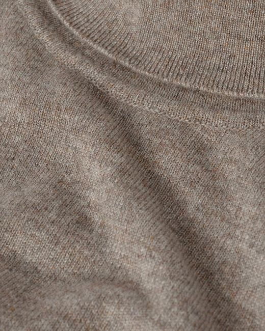 Johnstons White Cashmere Roll Neck Jumper