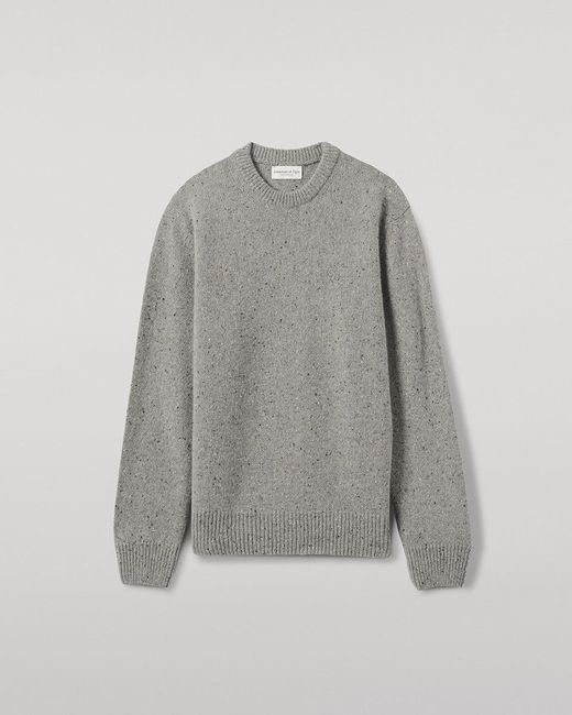 Johnstons Gray Donegal Cashmere Marl Jumper for men