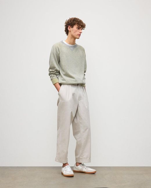 Johnstons White Beach Cashmere Sweatshirt