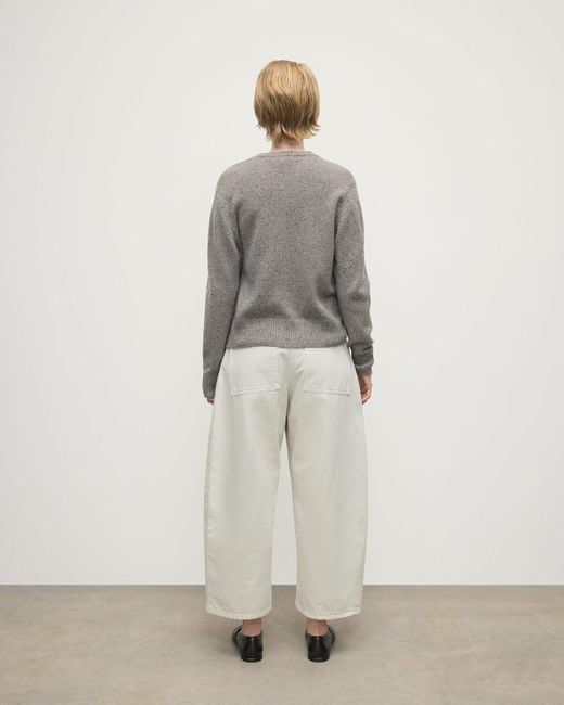 Johnstons White Donegal Cashmere Cardigan