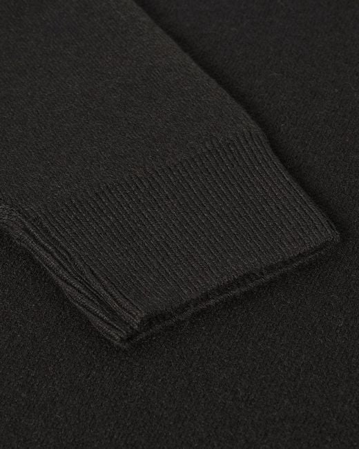 Johnstons Black Double Faced Dark Sweatshirt for men