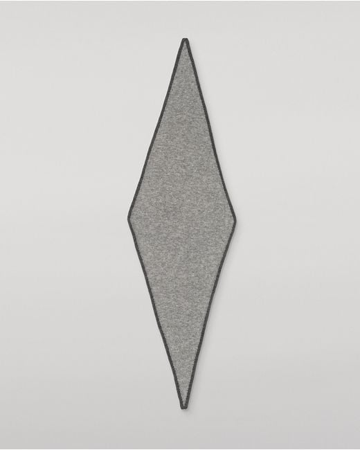 Johnstons White Anya Diamond Cashmere Necktie