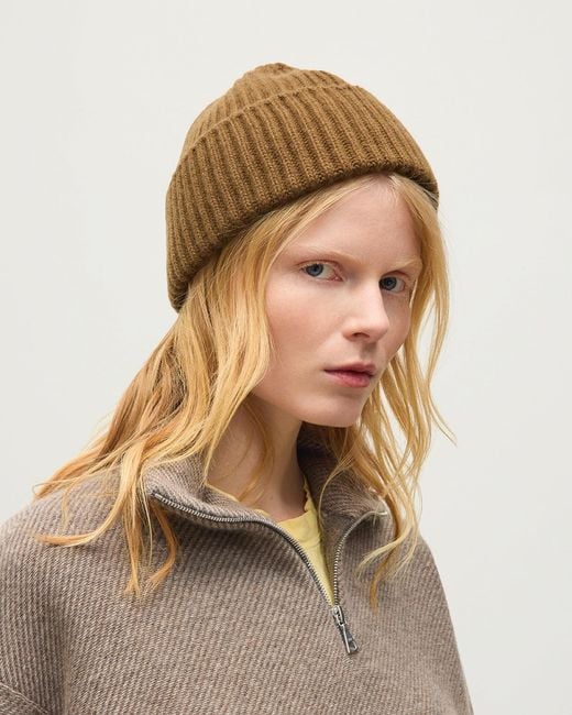 Johnstons Natural Reel Cashmere Half Zip Jumper