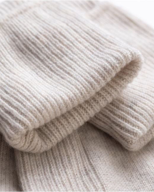 Johnstons White Cashmere Lounge Socks