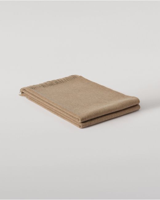 Johnstons Natural Reversible & Cashmere Throw
