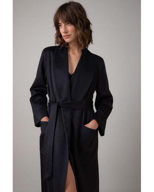 Johnstons Blue ' Cashmere Dressing Gown