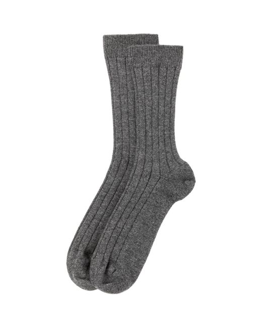 Johnstons Gray 'Good For The Sole' Cashmere Socks Gift Set M