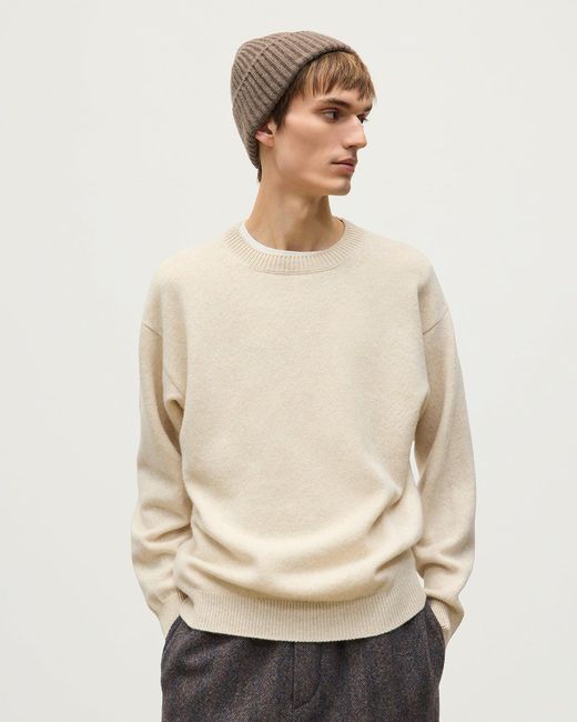 Johnstons White Craigie Lambswool Jumper