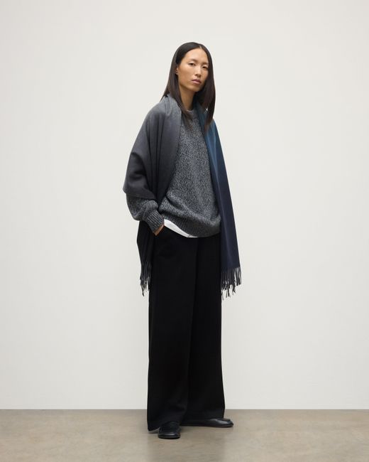 Johnstons Blue Umbra Ombré Cashmere Stole