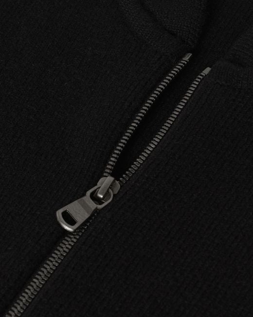 Johnstons Blue Cashmere Milano Stitch Zip Jacket for men