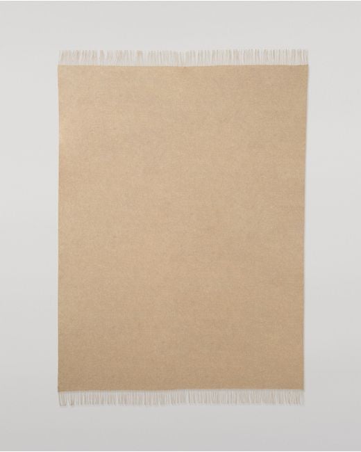 Johnstons Natural Plain Cashmere Throw