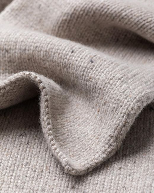Johnstons Natural Tiree Donegal Cashmere Scarf