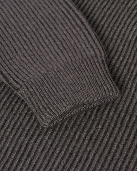 Johnstons Black Pioneer Ombre Cashmere Jumper for men