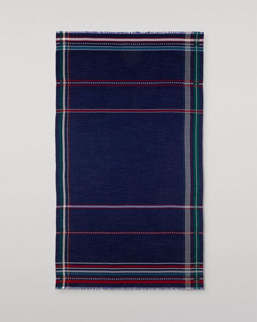 Johnstons Blue Helmina Cashmere Scarf