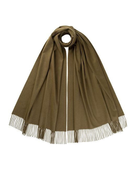 Johnstons Green Cashmere Stole