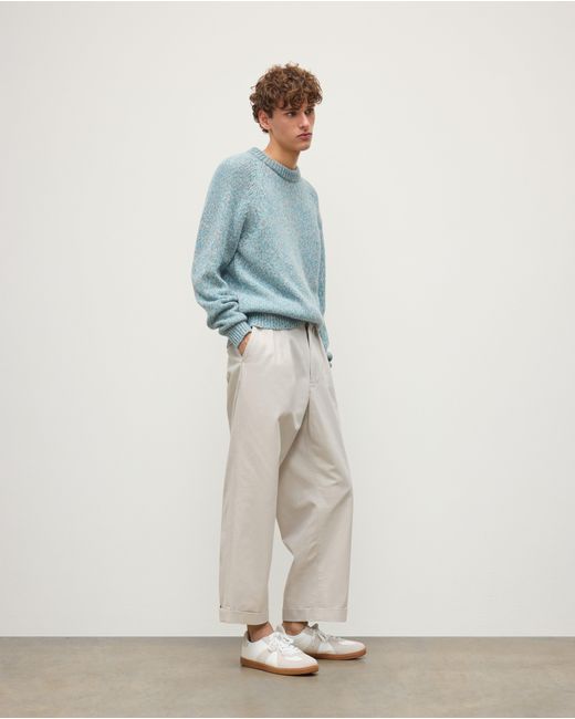 Johnstons Blue Fyfe Bright Cashmere Jumper