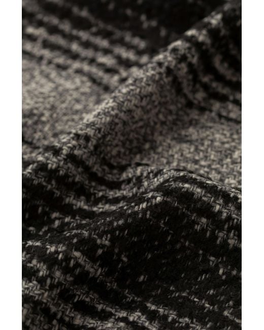 Johnstons Black Textural Ombré Charcoal Scarf