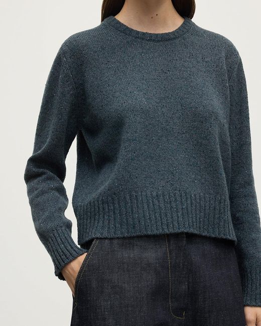 Johnstons Blue Donegal Cashmere Jumper