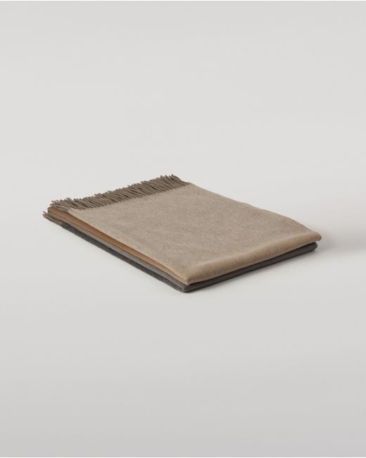 Johnstons Brown Umbra Ombre Cashmere Throw