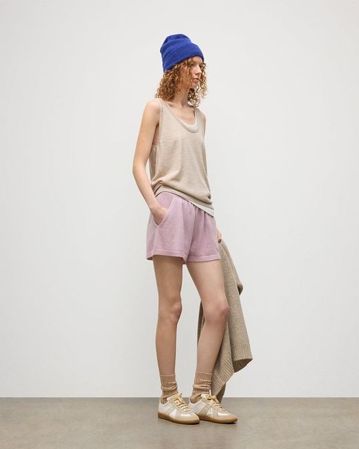 Johnstons Pink Cove Light Cashmere Shorts