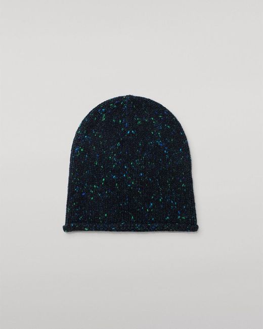 Johnstons Blue Tiree Donegal Cashmere Beanie