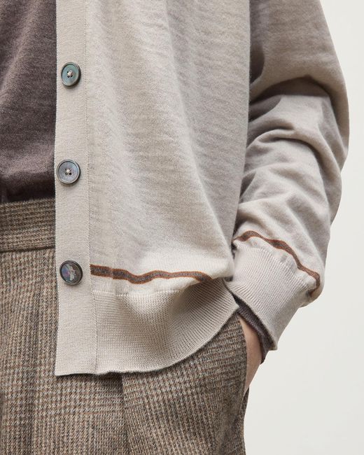 Johnstons White Effie Superfine Cashmere Cardigan