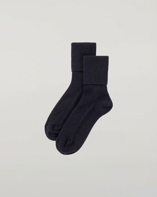 Johnstons Blue Cashmere Lounge Socks Gift Set