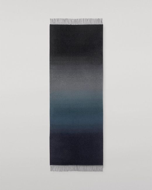 Johnstons Blue Umbra Ombré Cashmere Stole
