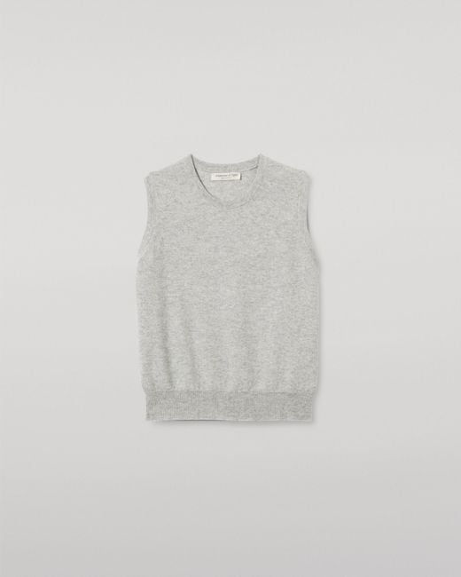 Johnstons White Iris Pale Classic Cashmere Tank