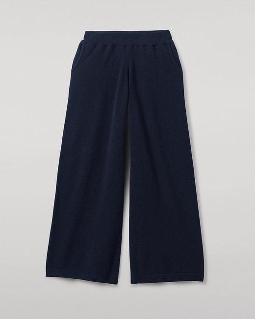 Johnstons Blue Dark Cashmere Trousers