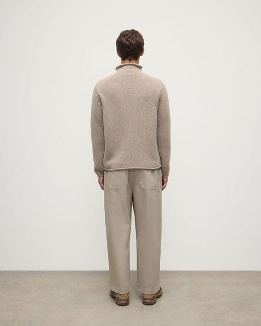 Johnstons Natural Cashmere Turtleneck Jumper for men