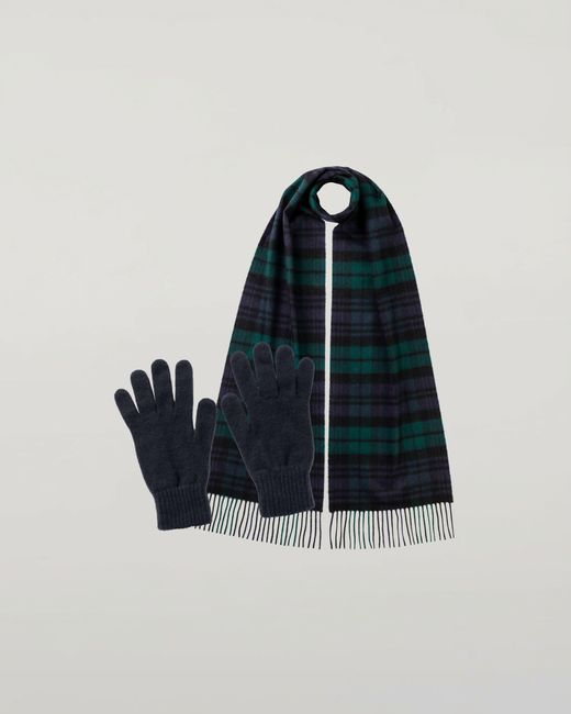 Johnstons Blue Watch Cashmere Accessories Gift Set