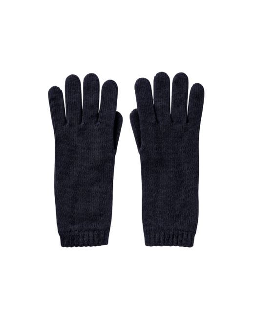 Johnstons Blue Cashmere Dark Gloves