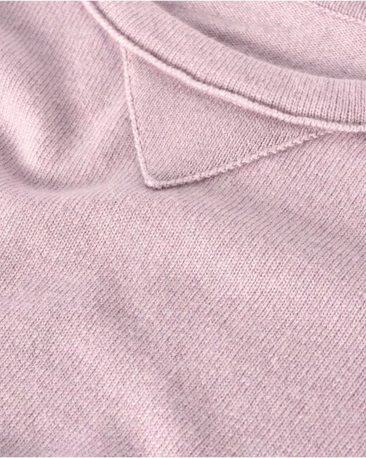 Johnstons Pink Stella Light Cashmere Sweatshirt