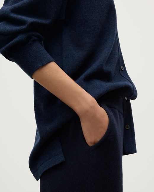 Johnstons Blue Coll Dark Cashmere Trouser